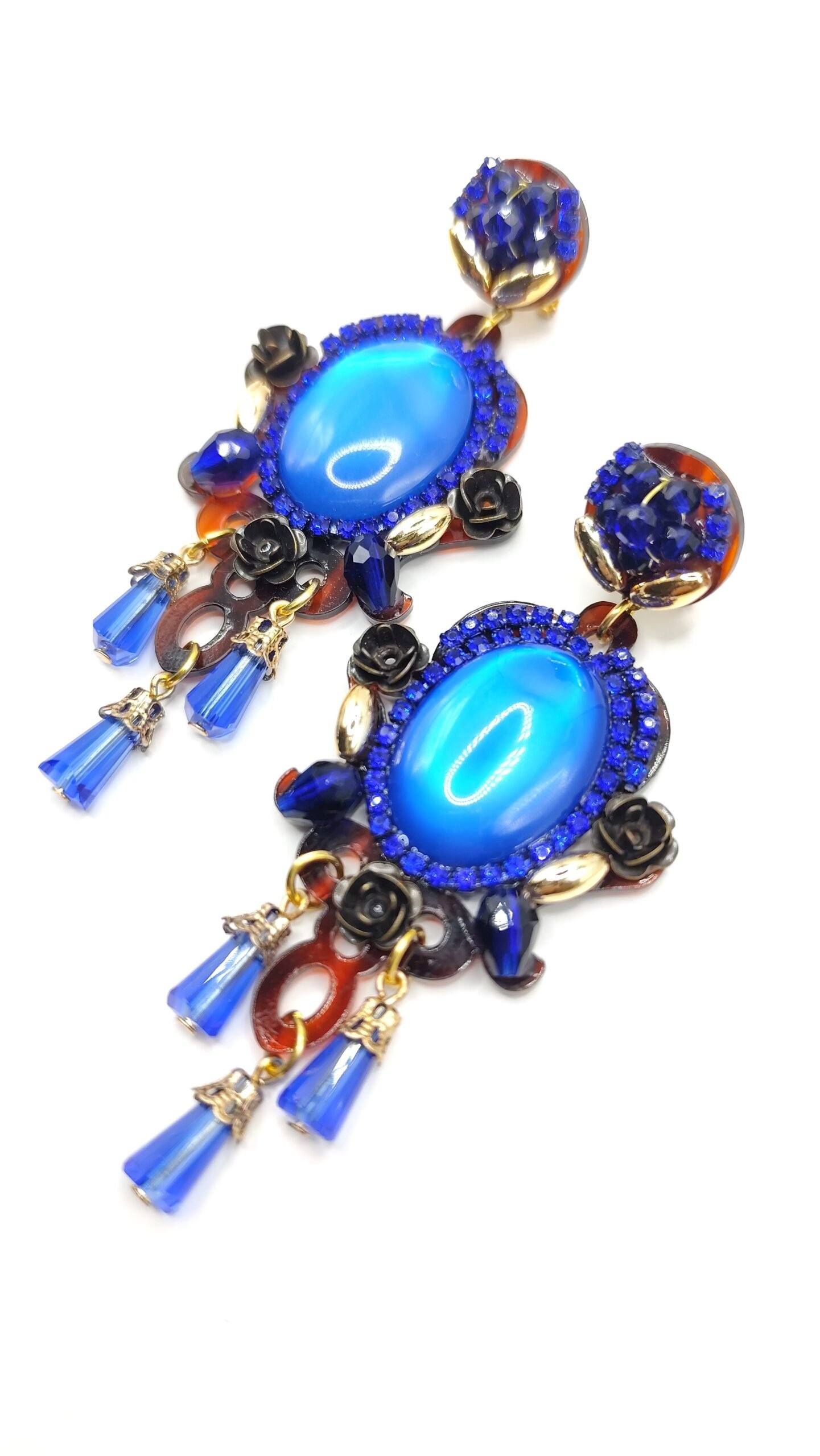Pendientes Amalia de Flamenca Azul