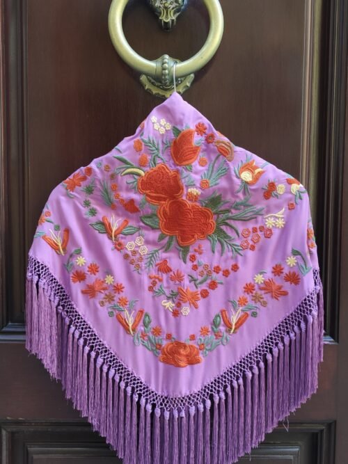 Mantoncillo Flamenca Lila