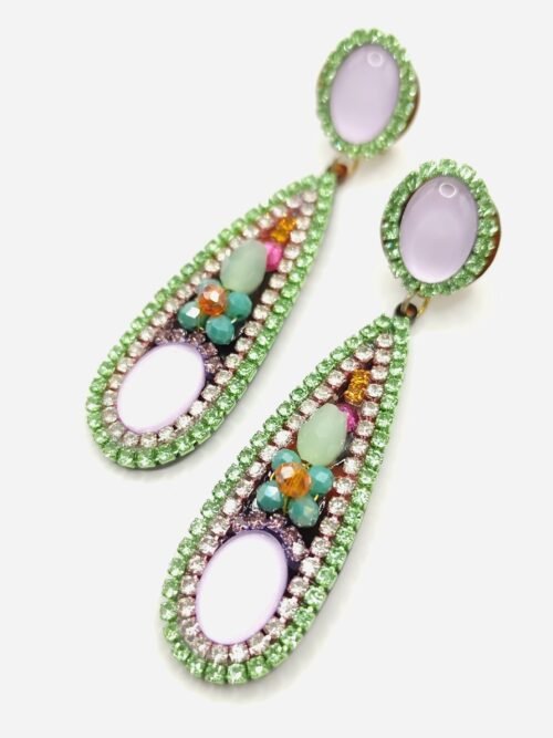 Pendientes de Fiesta Lola Verde Lima