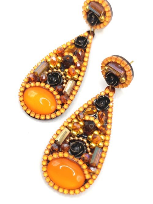 Pendientes de Fiesta Amparo Naranja