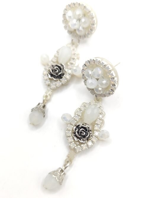 Pendientes de Novia Blanca